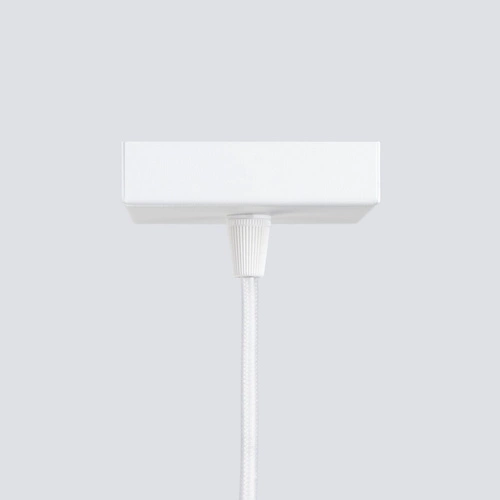 Minimalistyczna lampa wisząca KARBON 1 biała regulowana do salonu i kuchni aluminium