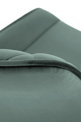 Krzesło tapicerowane welurowe Veroniq Intesi obrotowe zielone do salonu i jadalni glamour