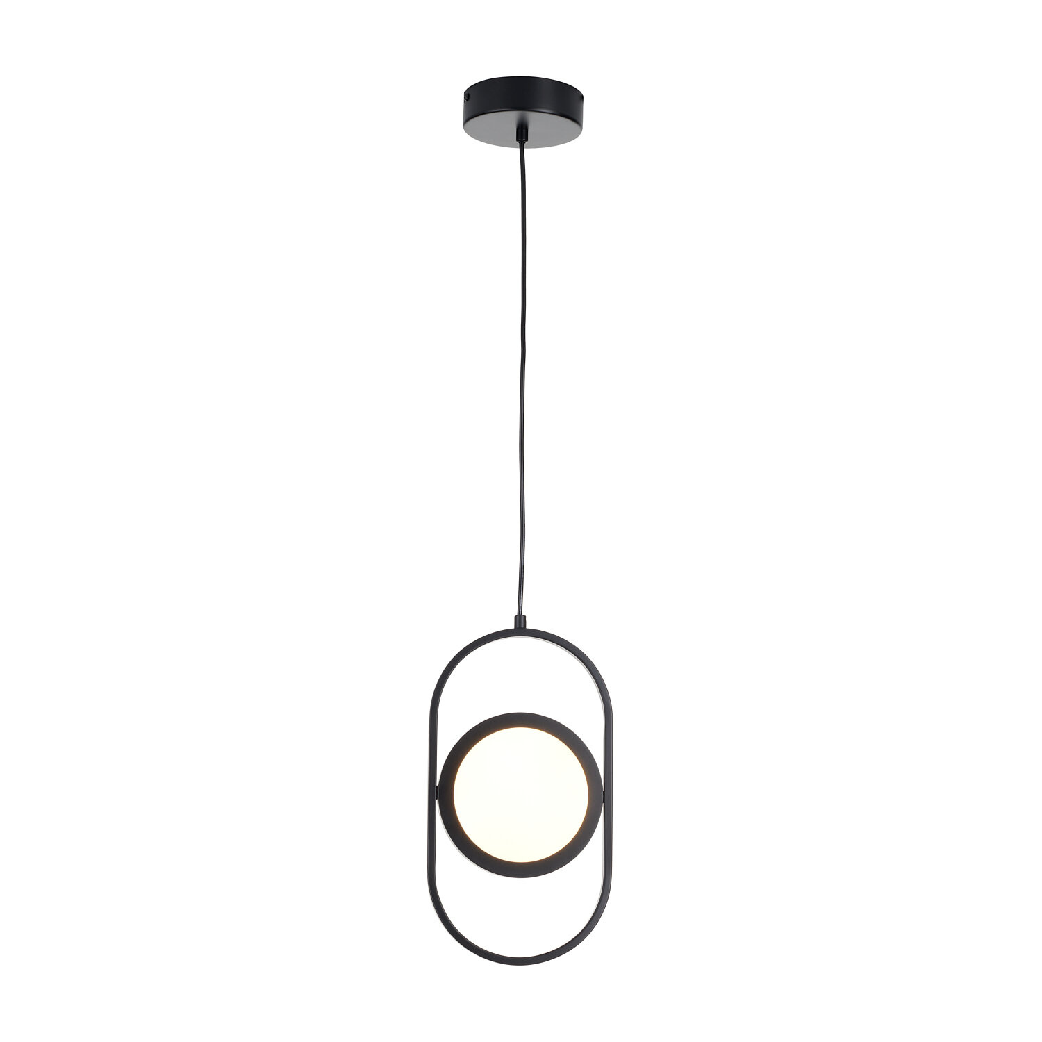 Lampa wisząca LED ELIPSE MINI czarna nowoczesna do salonu i jadalni 32 cm Step into Design