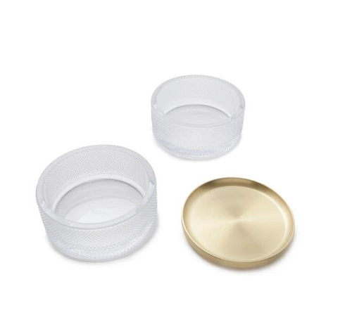 Szkatułka/pojemnik Tesora Glass złoty