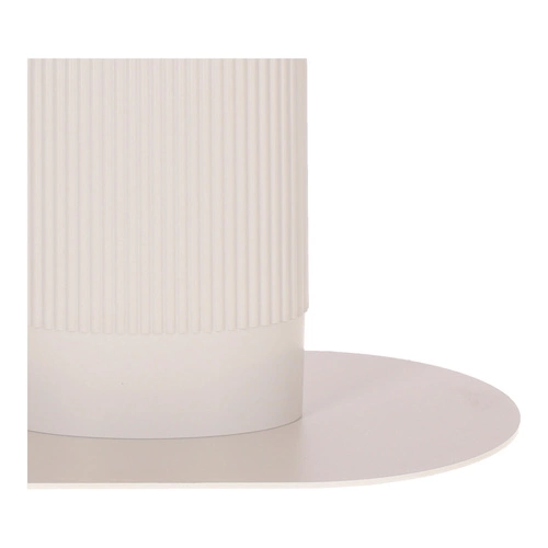 Stół do jadalni Maxim Intesi nowoczesny owalny fornir dąb biały na jednej nodze 120x70 cm