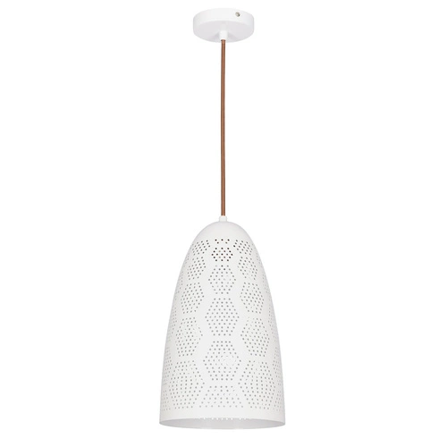 Lampa wisząca Bene 20/33 stożek 1x60W  E27 ażurowy biały