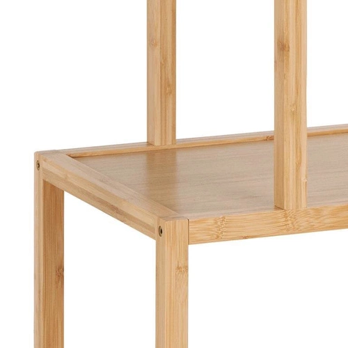 Regał na książki bambusowy Moso Actona 3 półki naturalny do salonu w stylu skandynawskim