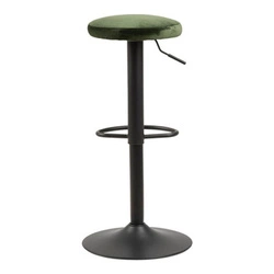 Hoker Finch Actona tapicerowany regulowany obrotowy zielony nowoczesny do kuchni wyspy