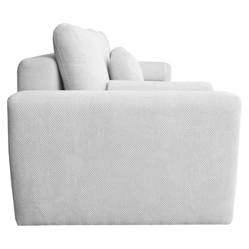 Sofa rozkładana Dores 3 osobowa z funkcją spania i pojemnikiem szara do salonu