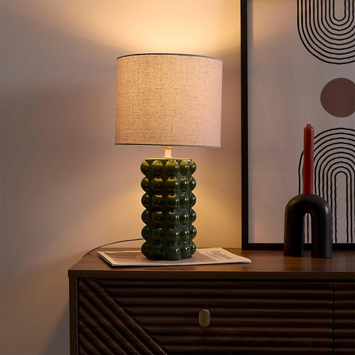 Lampka stołowa Ramil ceramiczna zielona