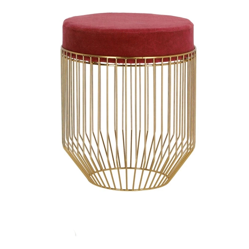 Pufa Intesi Cherrys Velvet bordowa