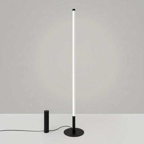 Lampa stojąca do salonu TRANG czarna nowoczesna LED 150 cm