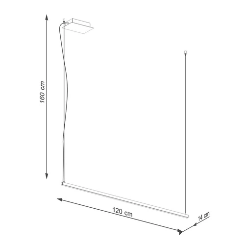 Lampa wisząca STRANG 120 LED 3000K