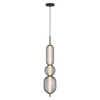 Lampa wisząca PUMA 14cm czarny 15W LED  3000K klosz biały