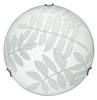 Plafon sufitowy Letycja 30 cm biały szklany okrągły do salonu, kuchni, sypialni
