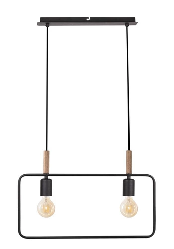 Lampa wisząca Frame 2x60W E27 czarny