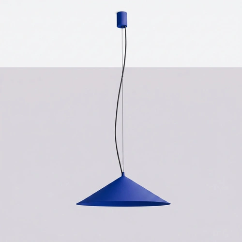 Lampa wisząca FINT LED do salonu regulowana ultramaryna 50 cm