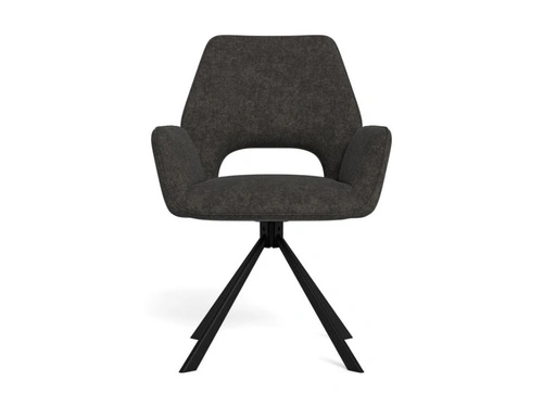 Krzesło Graham Actona tapicerowane obrotowe szare do jadalni i salonu