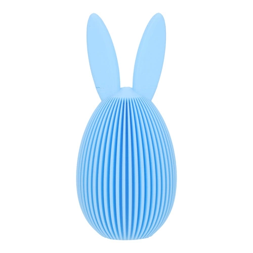 Intesi figurka wielkanocna Jajko z uszami niebieska nowoczesna dekoracja na stół 13,5 cm