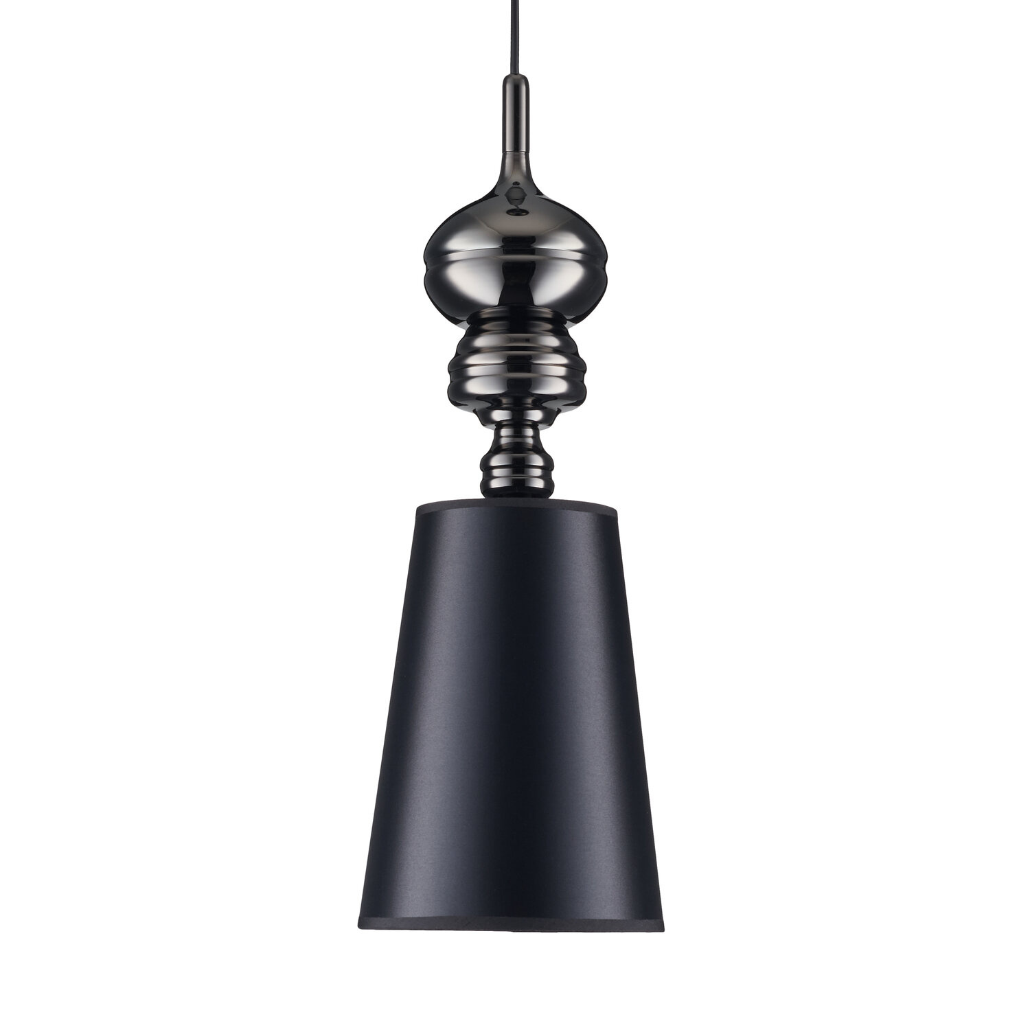 Lampa wisząca QUEEN-1 czarna 18 cm glamour do salonu i jadalni Step into Design