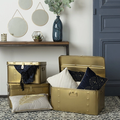 Wazon szklany Dame J 73cm nowoczesny transparentny do salonu na kwiaty Atmosphera