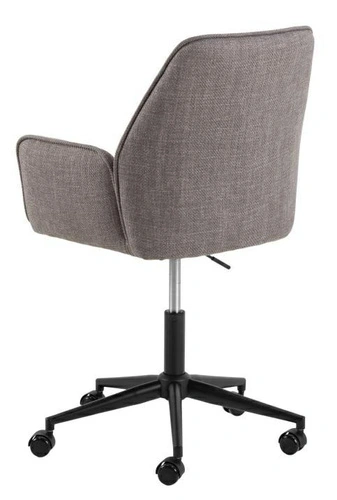 Fotel biurowy Glenda wygodny obrotowy tapicerowany szary do biurka