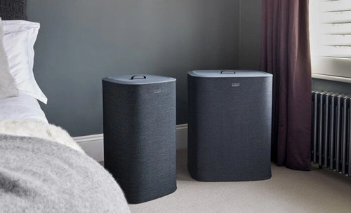 Joseph Joseph Tota nowoczesny kosz na pranie 60l dwukomorowy z pokrywą do łazienki czarny