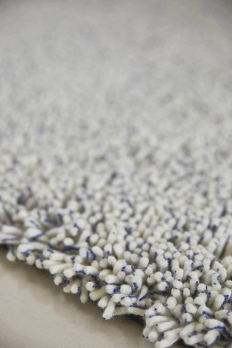 Trace Cut dywan wełniany nowoczesny do salonu i sypialni 140x200 niebieski łatwy w czyszczeniu