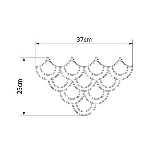 Nowoczesny wieszak ścienny do przedpokoju Husk S Gold złoty metalowy POLYHEDRA
