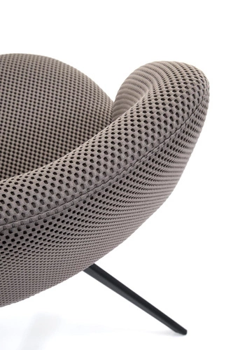 Krzesło biurowe obrotowe Maeba Intesi tapicerowane szare nowoczesne do biura i pokoju młodzieżowego