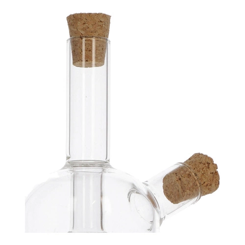 5five simply smart szklana butelka na oliwę i ocet 2w1 z korkiem 290 ml