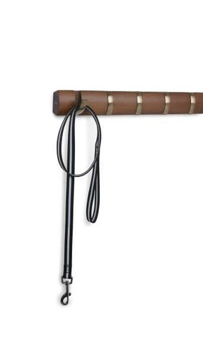 Wieszak, 8 uchwytów, orzech/ złoty FLIP