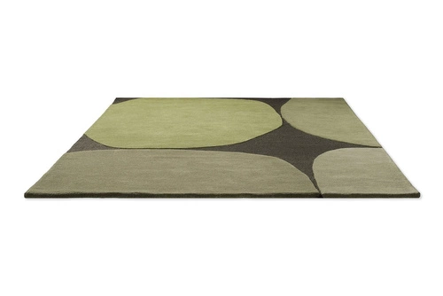 Decor Plateau Moss dywan nowoczesny wełniany do salonu 250x350 zielony łatwy w czyszczeniu