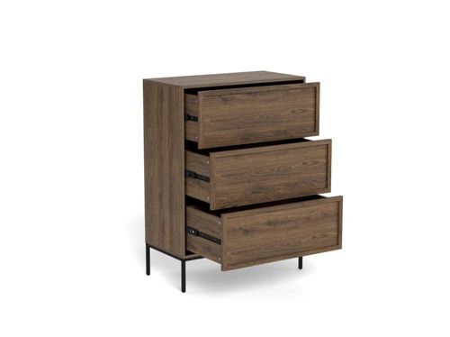 Komoda Palmdale dąb dymiony z szufladami na nóżkach do salonu