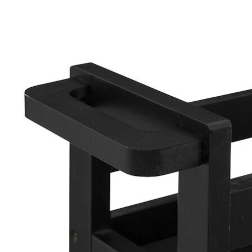 Wózek na kółkach Colors 3-poziomowy czarny nowoczesny do łazienki lub kuchni 5five simply smart