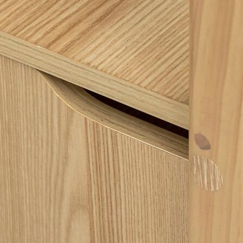 Regał na książki Extensio nowoczesny loftowy z zamykanymi półkami i funkcją biurka 180 cm