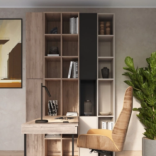 Nowoczesna czarna lampa biurkowa Pastelo z ruchomym kloszem do gabinetu lub sypialni 43 cm