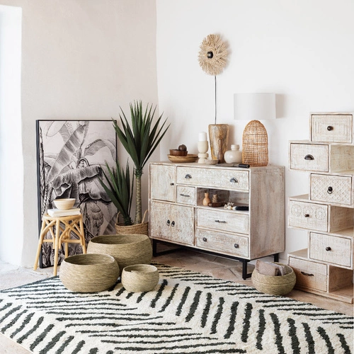 Zestaw mebli do salonu Ajay beżowy