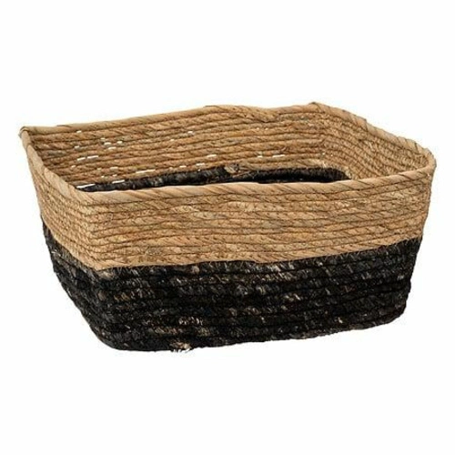 Kosz niski kwadratowy naturalny/czarny    31 x31cm