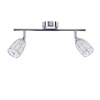 Lampa sufitowa Shiba listwa chromowy  2x15W G9 klosz bezbarwny