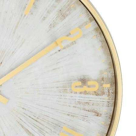 Zegar ścienny złoty Izzie 30 cm Atmosphera nowoczesny cichy do salonu lub sypialni