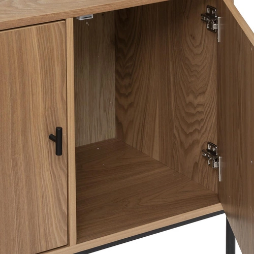 Simon nowoczesny regał na książki do salonu i sypialni holenderski fornir jesionowy Atmosphera