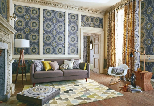 Dywan wełniany nowoczesny Lulu Pebble 170x240cm do salonu i sypialni geometryczny