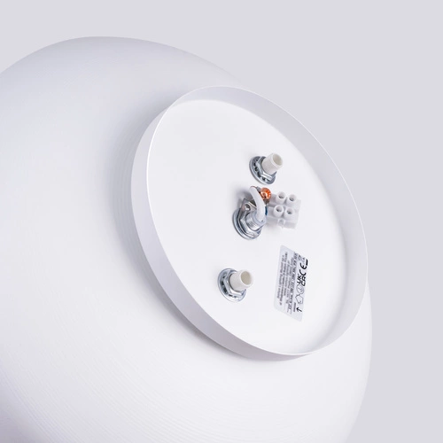 Plafon sufitowy OMIQ biały okrągły nowoczesny do salonu i sypialni SOLLUX 30 cm