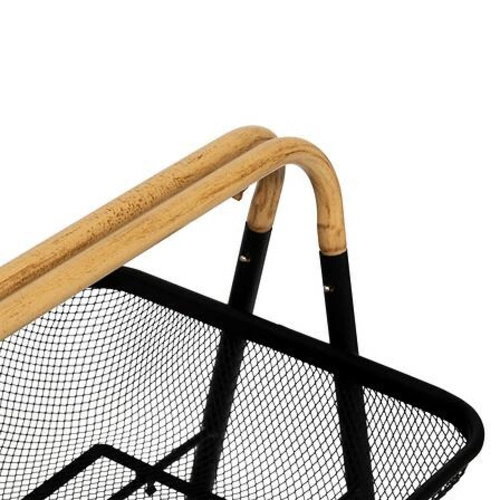 Mayaj metalowy wózek 3-poziomowy na kółkach pojemny do kuchni i łazienki czarny 5five