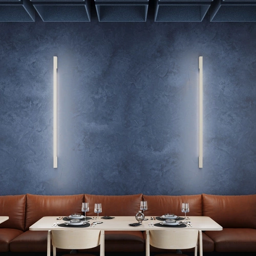 Kinkiet ścienny LED SAPPO 150 beżowy nowoczesny do sypialni salonu kuchni Thoro aluminium