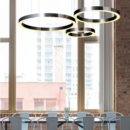 Lampa wisząca LED Circle 40 nowoczesna regulowana do salonu i nad wyspę 40 cm