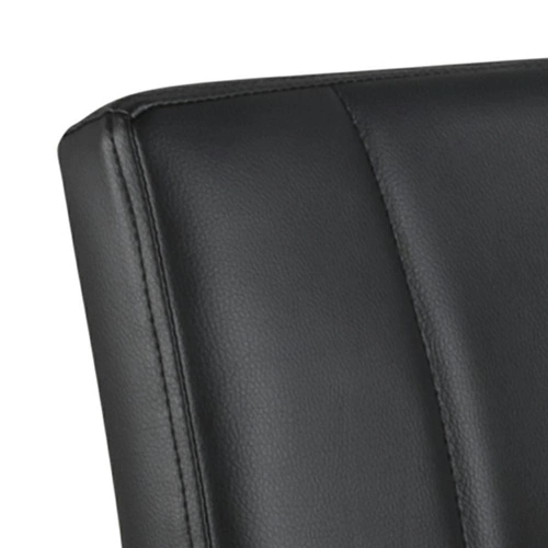 Hoker Sylvia czarny obrotowy z regulacją wysokości do kuchni nowoczesny z oparciem Actona