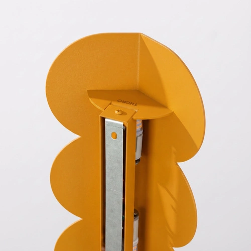 Kinkiet ścienny BISCUIT żółty nowoczesny do salonu aluminiowy