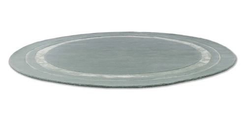 Dywan okrągły do salonu Redbrook Duck Egg 200x200 miękki wełniany nowoczesny miętowy Laura Ashley