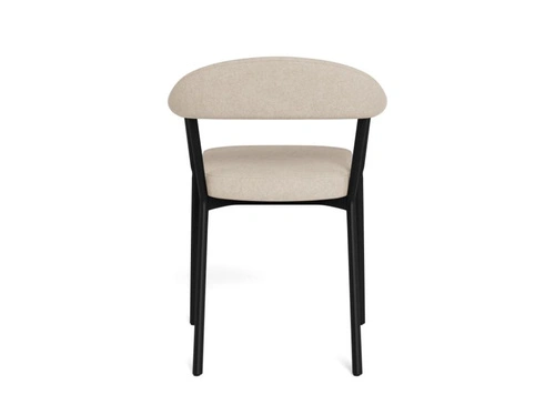 Krzesło tapicerowane Vivi Actona do jadalni z podłokietnikami beżowe