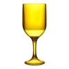 Kieliszek do wina żółty 340 ml Intesi Sky z tworzywa sztucznego, nowoczesny, do mycia w zmywarce