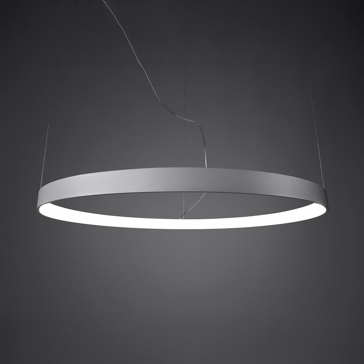 Żyrandol LED RIO 55 czarny nowoczesny do salonu industrialny lampa wisząca metalowa