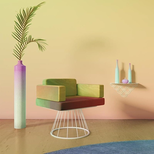 Nowoczesna czarna półka ścienna Husk POLYHEDRA metalowa na książki do salonu 28 cm